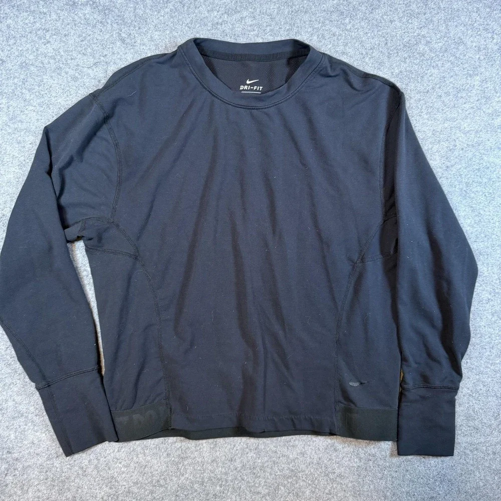 Nike Dri-FIT Shirt Lot 3 Mens Small Black Gray Tank Tee Long Sleeve Running - Picture 8 of 11